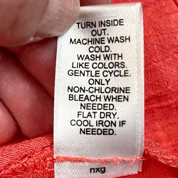 EST. 1946 Embroidered Sleeves Coral Peasant Blouse 26/28W - Picture 13 of 13